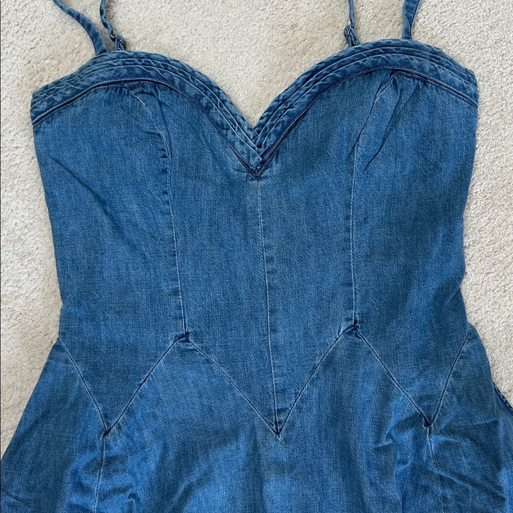 Free People Another Season Denim Midi Dress-NWT!! - Picture 7 of 13